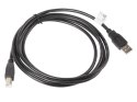 Kabel Lanberg CA-USBA-10CC-0018-BK (USB 2.0 M - USB 2.0 M; 1,8m; kolor czarny)