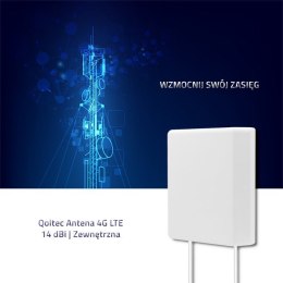 QOLTEC ANTENA 4G LTE | 14DBI | ZEWNĘTRZNA