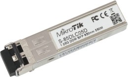 Mikrotik S-85DLC05D moduł przekaźników sieciowych 1250 Mbit/s SFP 850 nm