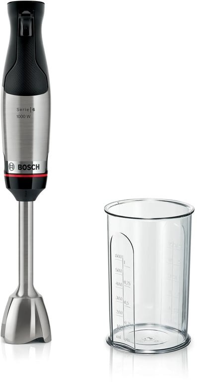 Bosch Serie 6 MSM6M610 blender Blender immersyjny 1000 W Czarny, Stal nierdzewna