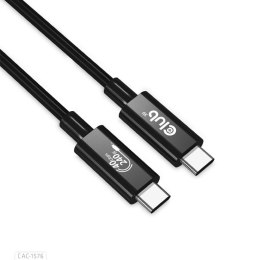 CLUB3D CAC-1576 kabel USB 1 m USB4 Gen 3x2 USB C 3x USB C Czarny