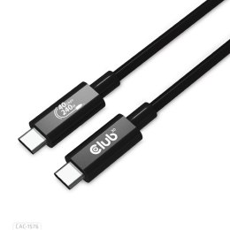 CLUB3D CAC-1576 kabel USB 1 m USB4 Gen 3x2 USB C 3x USB C Czarny