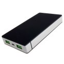 PowerBank PowerNeed P10000B (10000mAh; microUSB, USB 2.0; kolor czarny)