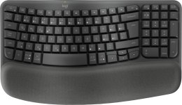 Logitech Wave Keys klawiatura RF Wireless + Bluetooth QWERTZ Czeski Grafitowy