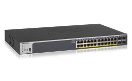 NETGEAR GS728TP Zarządzany L2/L3/L4 Gigabit Ethernet (10/100/1000) Obsługa PoE 1U Czarny