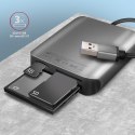 Axagon CRE-S3 External card reader USB-A 3.2 Gen 1 3-slot & lun SD/microSD/CF czytnik kart USB 3.2 Gen 1 (3.1 Gen 1) Type-A Szar