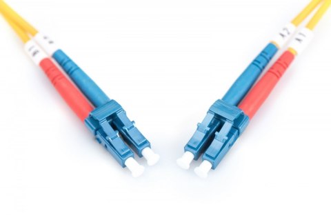 Digitus Patchcord FO Singlemode 09/125 OS2 LC-LC duplex 5m Żółty
