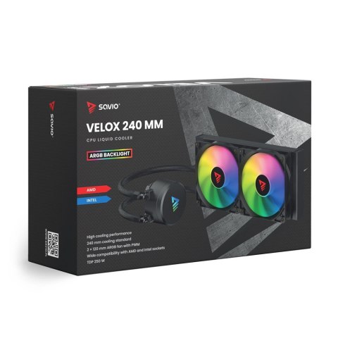 Savio Chłodzenie wodne CPU ARGB VELOX 240mm