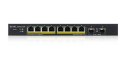 Zyxel Przełącznik GS1900-10HP v2 8port L2 PoE 70W 2xSFP 802.3at Switch Smart