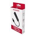 Axagon HMA-GL3A Multiport-Hub USB 3.0 Typ A Gbit-LAN 3x USB-A microSD Przewodowa USB 3.2 Gen 1 (3.1 Gen 1) Type-A Czarny