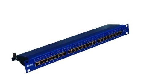 EmiterNet Panel 19 &quot,24xRJ45 STP cat.6 1U melyna su lentyna DCN / PPFA674EKS248C6