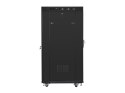 SZAFA INSTALACYJNA RACK STOJĄCA 19" 27U 800X1200 CZARNA DRZWI SZKLANE LCD LANBERG (FLAT PACK)