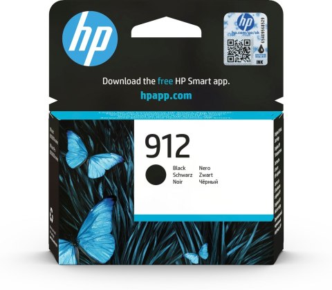 HP 912 oryginalny wkład atramentowy czarny