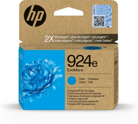 HP Oryginalny błękitny tusz 924e EvoMore