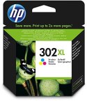 HP Oryginalny wkład atramentowy 302XL, trójkolorowy XL