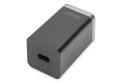 Ładowarka sieciowa uniwersalna zasilacz GaN 4 porty 2x USB-C 2x USB-A PD 3.0 65W czarna