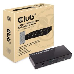 CLUB3D HDMI 2.0 UHD SwitchBox 4 Ports