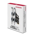 Axagon PCEA-PSN PCIe- mit 4x Seriell-Ports - ASIX AX99100 Chipsatz adapter Wewnętrzny RS-232