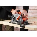 Black & Decker CS1550-QS przenośna pilarka tarczowa 19 cm Czarny, Pomarańczowy 5500 RPM 1500 W