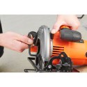 Black & Decker CS1550-QS przenośna pilarka tarczowa 19 cm Czarny, Pomarańczowy 5500 RPM 1500 W