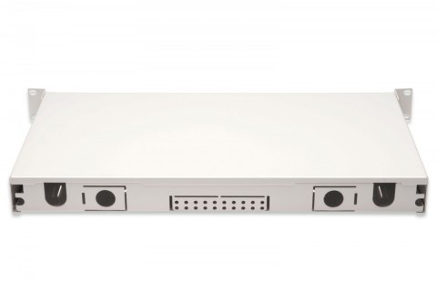 Digitus Przełącznica światłowodowa/panel krosowy z wyposażeniem 19 cali 1U, 24x LC duplex, OM3, zawiera pigtaile, adaptery, tacki, wysuw