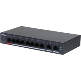 Dahua Technology DH-CS4010-8ET-110 łącza sieciowe Zarządzany L2 Fast Ethernet (10/100) Obsługa PoE Czarny