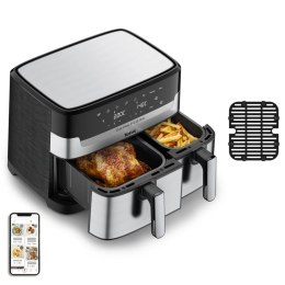 Tefal Dual Easy Fry & Grill EY905D Podwójny 8,3 l Autonomiczny 2700 W Frytkownica na gorące powietrze Stal nierdzewna