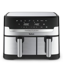 Tefal Dual Easy Fry & Grill EY905D Podwójny 8,3 l Autonomiczny 2700 W Frytkownica na gorące powietrze Stal nierdzewna