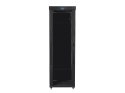 LANBERG SZAFAS TOJĄCA RACK 19" 47U 800X1200 DRZWI SZKLANE LCD CZARNA FF01-8247-12BL