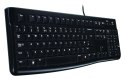 Logitech K120 Corded Keyboard klawiatura USB QWERTZ Swiss Czarny