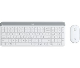 Logitech MK470 klawiatura Dołączona myszka Uniwersalne RF Wireless QWERTY Angielski Biały