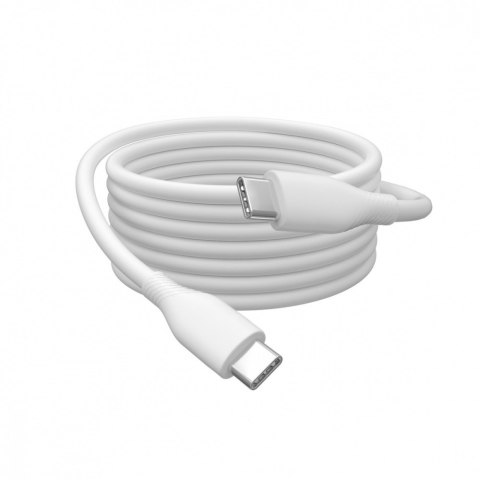 Digitus Kabel połączeniowy silikonowy USB-C - USB-C, USB 2.0 60W, 0,5m Biały