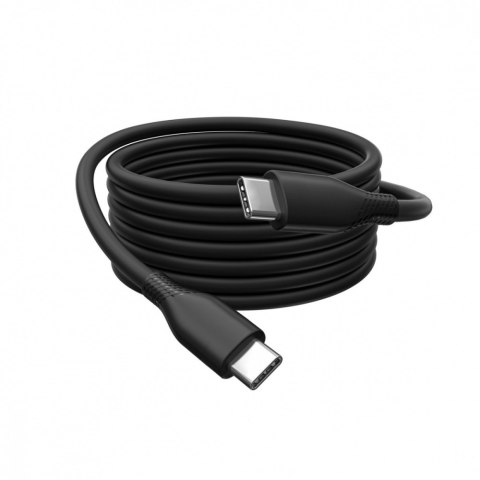 Digitus Kabel połączeniowy silikonowy USB-C - USB-C, USB 2.0 60W, 1m Czarny