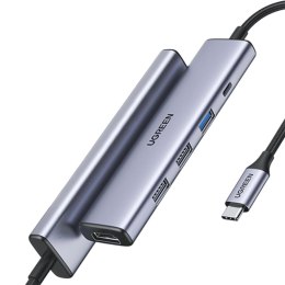 Ugreen 15495 stacja dokująca Przewodowa USB 3.2 Gen 1 (3.1 Gen 1) Type-C Szary