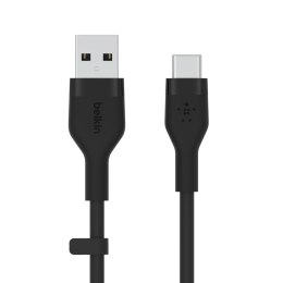 Kabel Belkin BoostCharge Flex USB-C to USB-A Cable 15W 3m Silicone Black