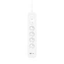 Listwa zasilająca Belkin Power Surge 4-PORT + 1xUSB-A +1xUSB-C 2.4A PD 525J 2m White