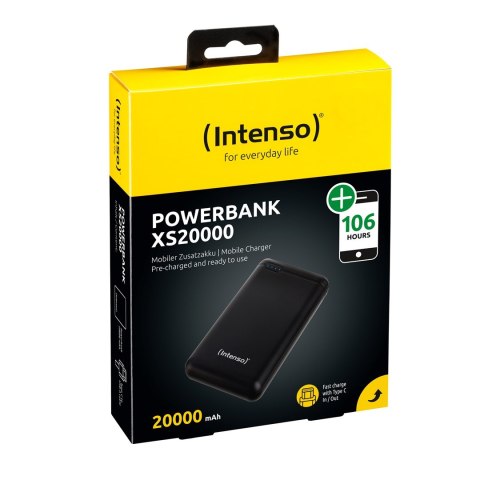 POWER BANK USB 20000MAH BLACK 7313550 INTENSO