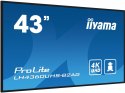 IIYAMA Monitor 43 LH4360UHS-B2A 24/7, 500cd, 4K, VA, Wifi, 6.5ms, 3xHDMI, 2xUSBR, J45, RS-232C