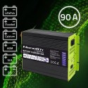 Qoltec Inteligentna ładowarka do akumulatorów LiFePO4 AGM GEL SLA | 90A | 12V