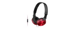 Sony Słuchawki handsfree, mikrofon MDR-ZX310AP Red