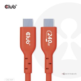 CLUB3D CAC-1511 kabel USB 1 m USB 2.0 USB C Pomarańczowy