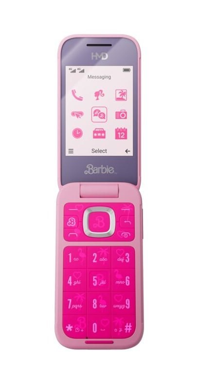 HMD Barbie Phone 7,11 cm (2.8") 125 g Różowy Telefon funkcjonalny