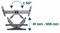 Gembird WM-80STR-01 Regulowany uchwyt do telewizora (obrót i pochylenie), 40"- 80'' (50 kg)