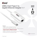 CLUB3D CAC-1519 zmieniacz płci / kabli USB-C RJ-45 Biały