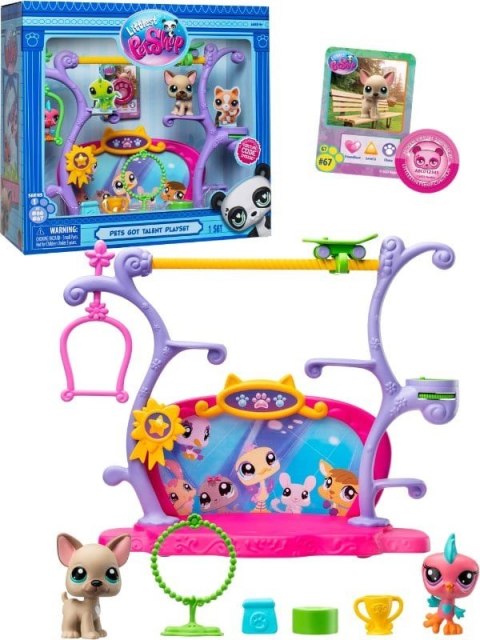 Littlest Pet Shop Zestaw Pets Got Talent z 2 figurkami 00558