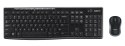 Logitech Wireless Combo MK270 klawiatura Dołączona myszka Uniwersalne USB AZERTY Francuski Czarny