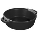 Zestaw 3 naczyń żeliwnych z pokrywką STAUB 40508-386-0 - czarny 24 cm