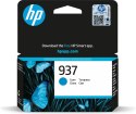 HP Oryginalny wkład z błękitnym atramentem 937