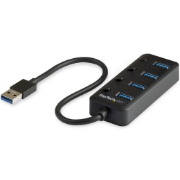 StarTech.com HB30A4AIB huby i koncentratory USB 3.2 Gen 1 (3.1 Gen 1) Type-A 5000 Mbit/s Czarny