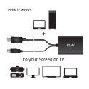 CLUB3D cac-1010 Displayport/usb DVI-I Daul link Czarny, Biały